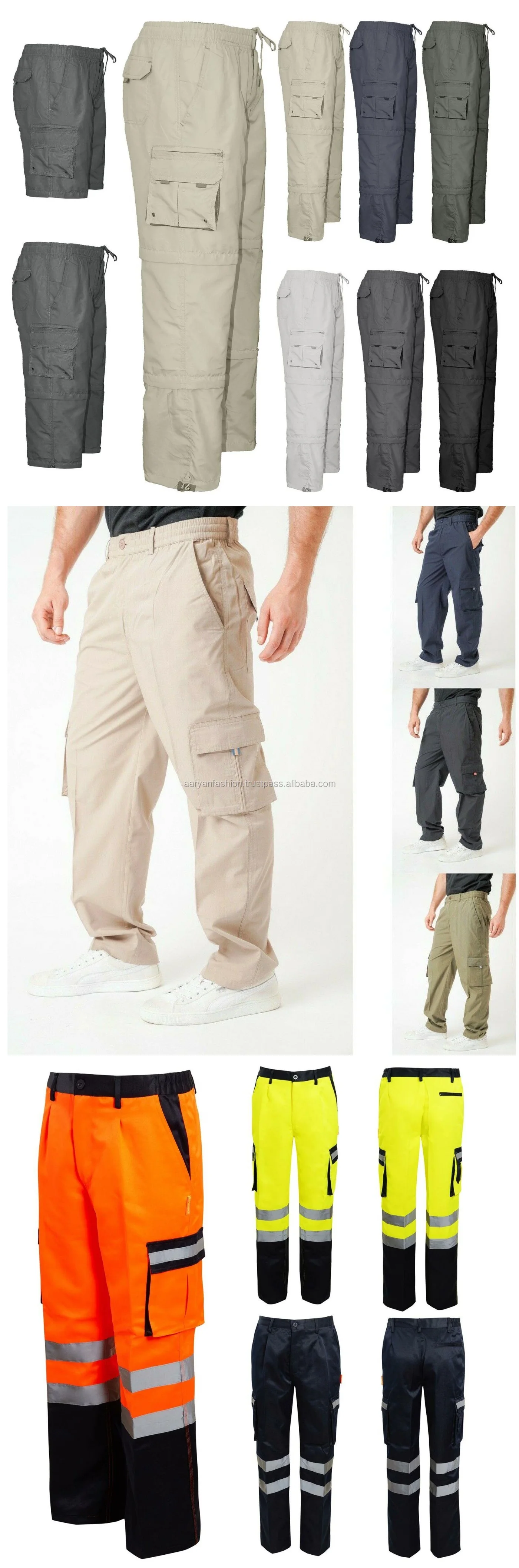 时尚男士户外长裤长裤休闲长款货裤有很多口袋在孟加拉制作- Buy 时尚