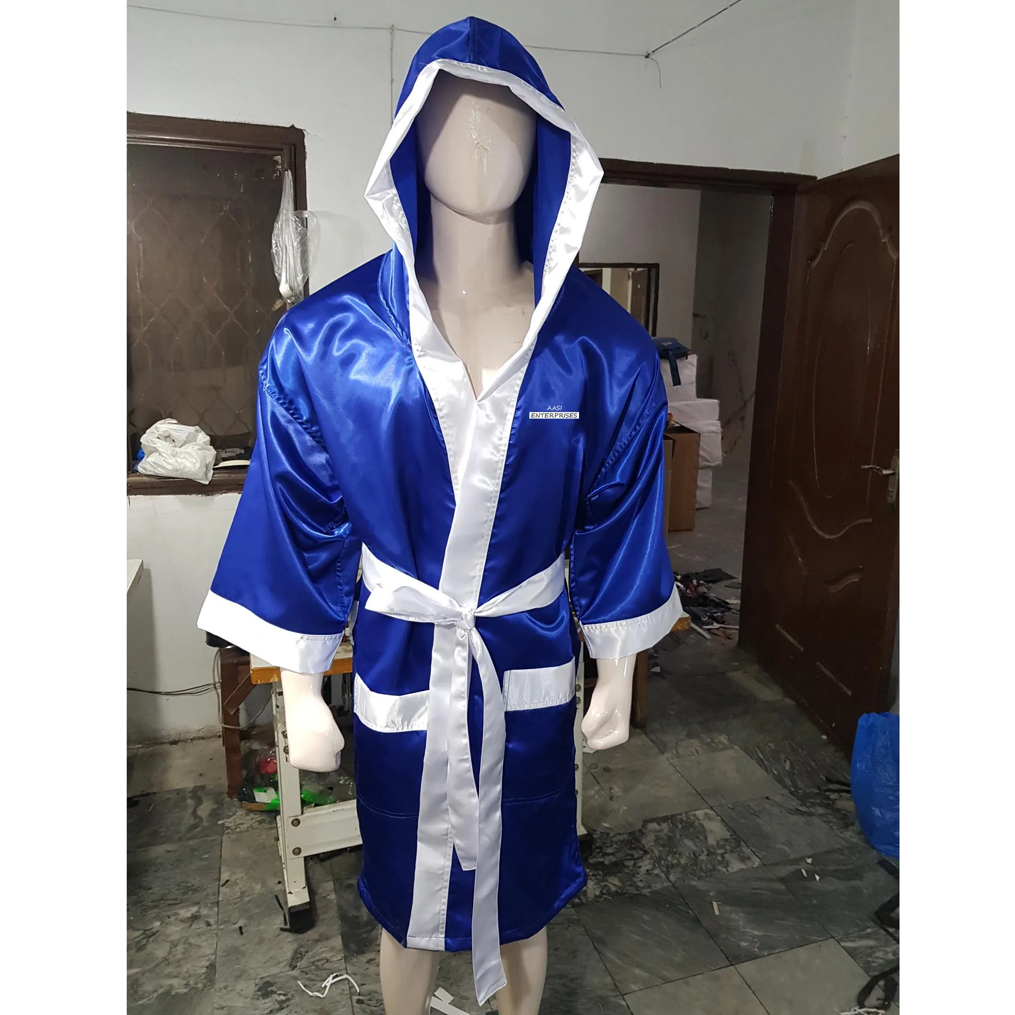 Boxing Robe With Hood For Men Mma Boxing Match Muay Thai Boxing