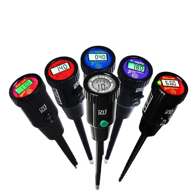 
6 in 1soil nutrient tester NPK fertility pH ec temperature and moisture 