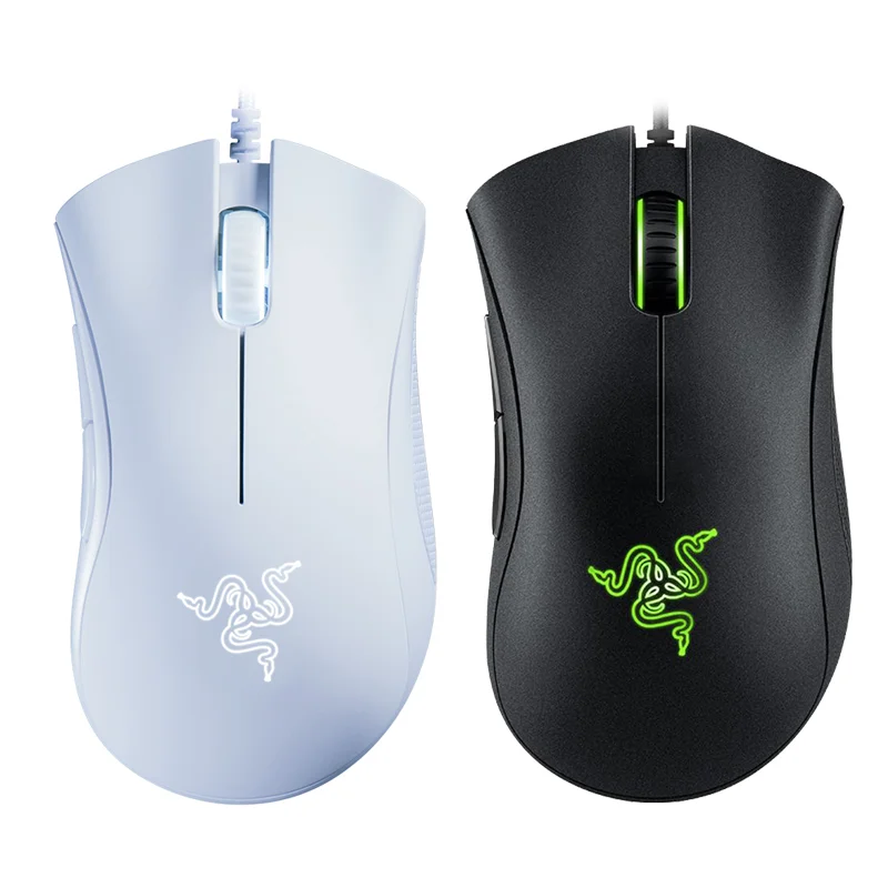 

Razer Deathadder Essential Wired Mouse pc computer gaming mouse 4G Optical Sensor 6400 DPI Programmable, Black,white