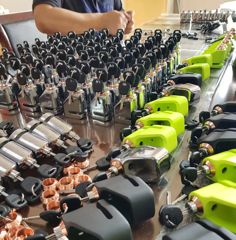 
Alloy steel 120 db alarm brake disc lock for motorbike disc lock OEM 