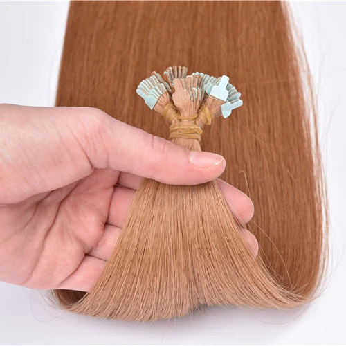 

T Fan Dowble Drawn Hair Extensions Y Fanned Tip Luxury Hair Real Slavic Hair Virgin Drawn Extensions Direct Factory Supply