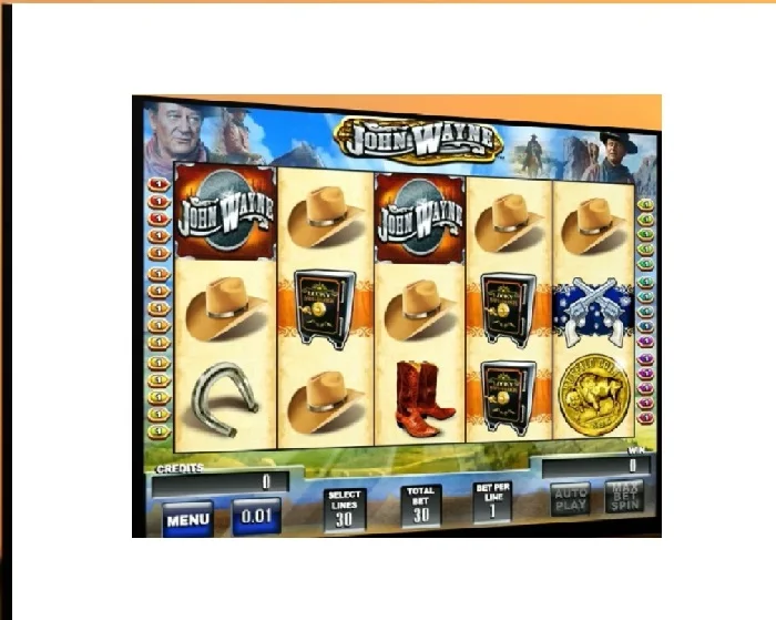 

NXT John Wayne wms slot game board