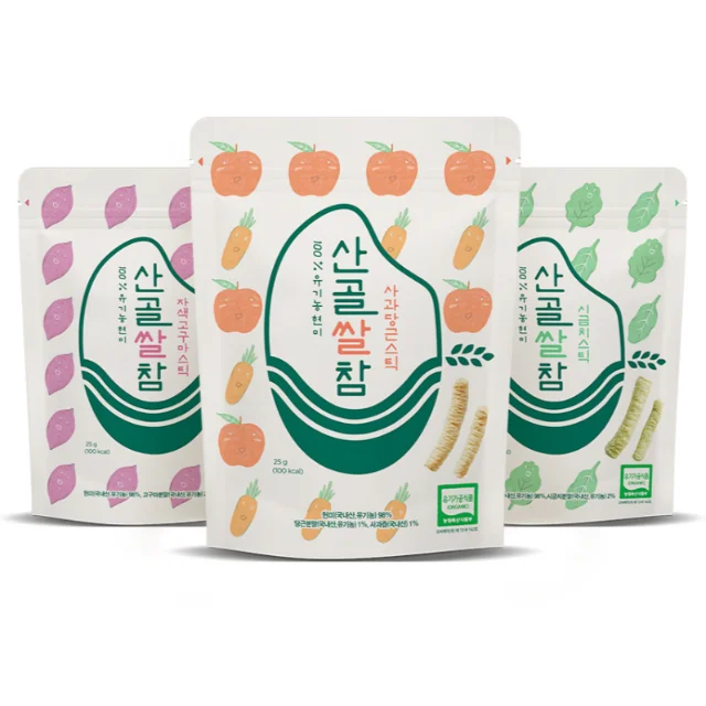 
EcoMom Mountain Village Baby Food_Sangol Rice Stick(Korean Baby Organic Snacks) 