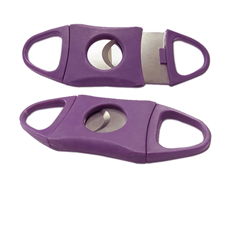 
Double Grip Double Blade Cigar Cutter Guillotine with large aperture 