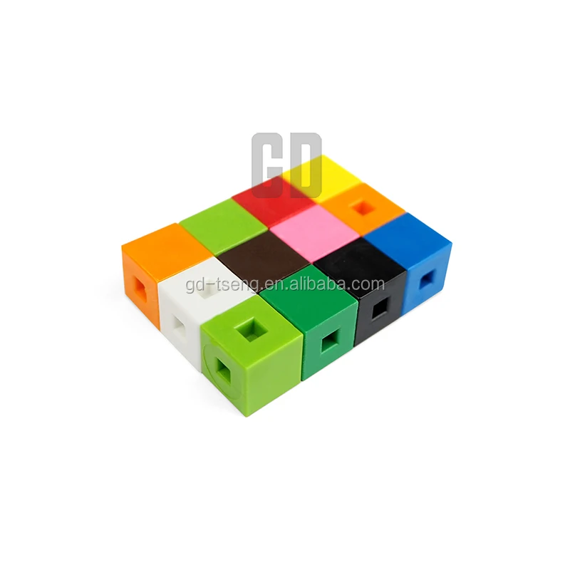 2020 1 Cm Link Cubes 10 Colorful Plastic Connecting 1000pcs A Set