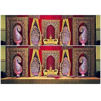 Mehrab Wedding Stage Latest Indian Wedding Stage Decoration Set