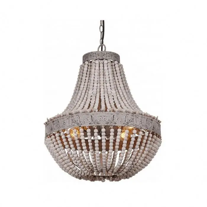 

Simplicity White Beaded Chandelier