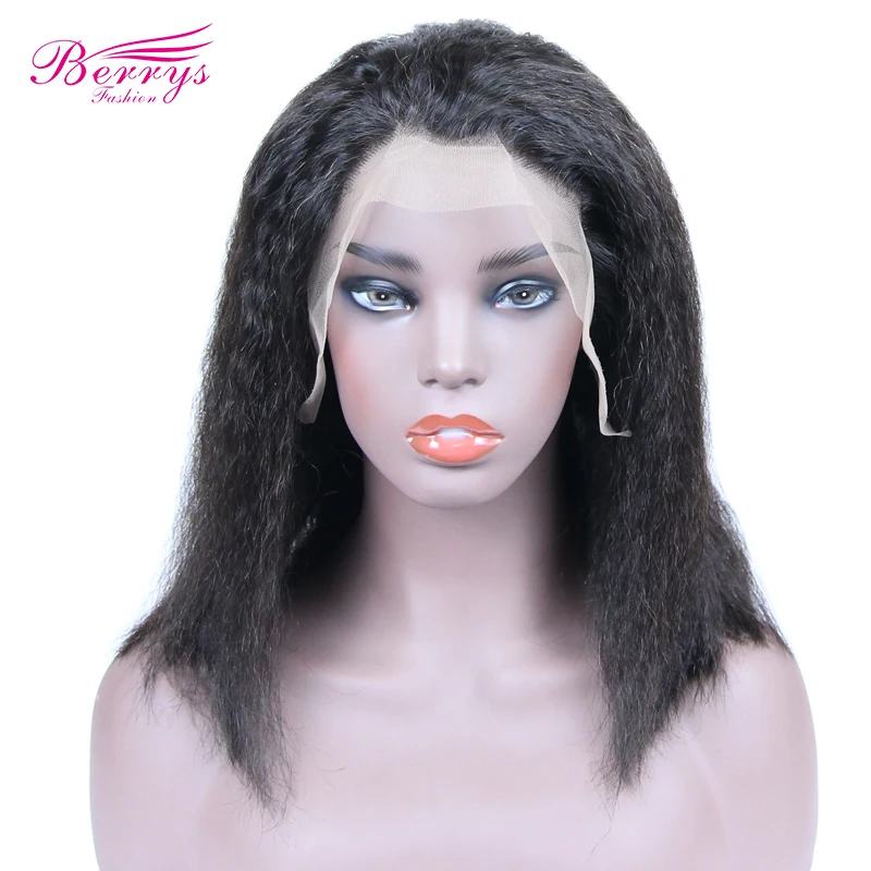 

Berrys Fashion Human Hair Short Bob Lace Front Wig Perruque Cheveux Humains Brsilien Lac Wig Naturel Kinky Straight Bob Wig