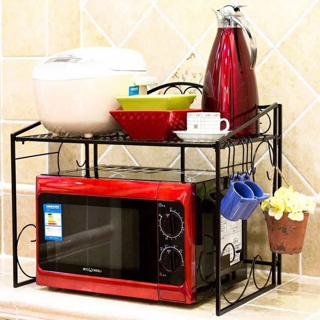 Durable 2 Tier Kitchen Storage Rack Shelves For Organize