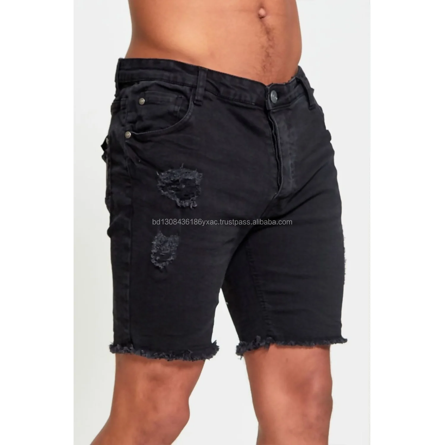 Smart Causal Design Men's Black Denim Shorts From Bangladesh - Buy Jean ...