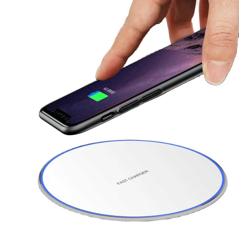 

15W 10W OEM LOGO Qi Wireless Charger For iPhone Pro Xs Max Mini X Xr 8 Induction Fast Wireless Charging Pad For Samsung Xiaomi