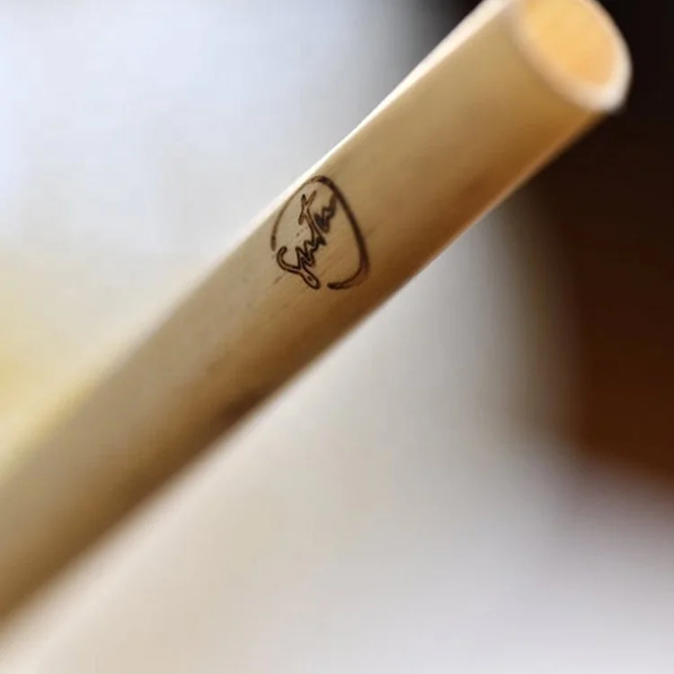 

Natural reed disposable biodegradable drinking straw logo