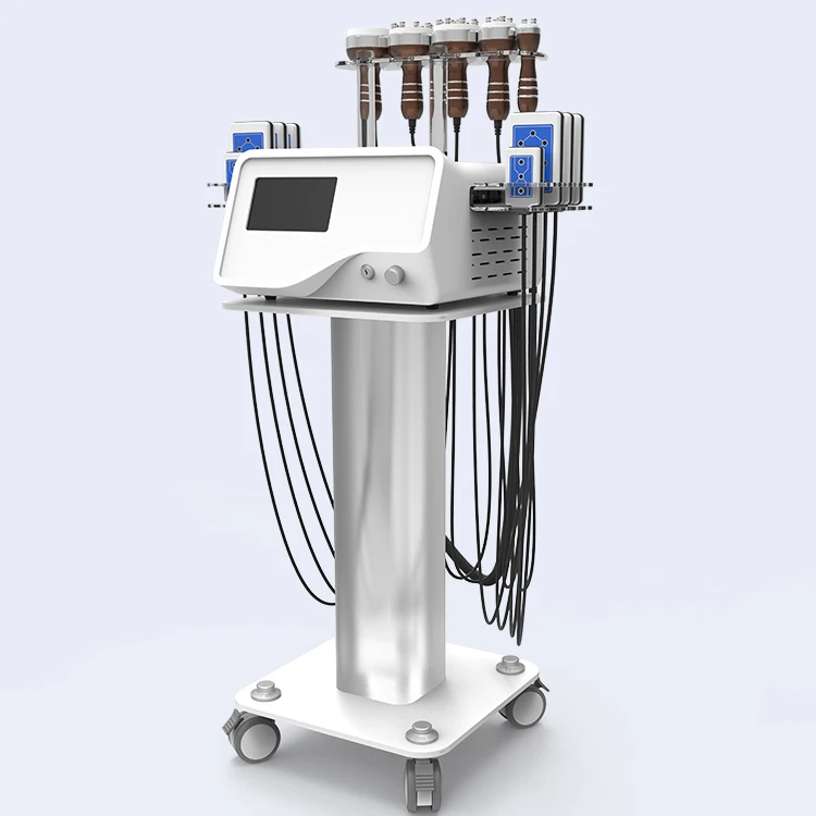 

Non invasive lipo laser portable cavitation body slimming machine, White