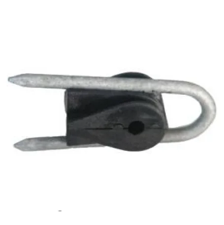 

Heavy Duty Factory Price Animal Farm Electric Fencing Wooden Post Staple On Insulator INS531, Black or customized