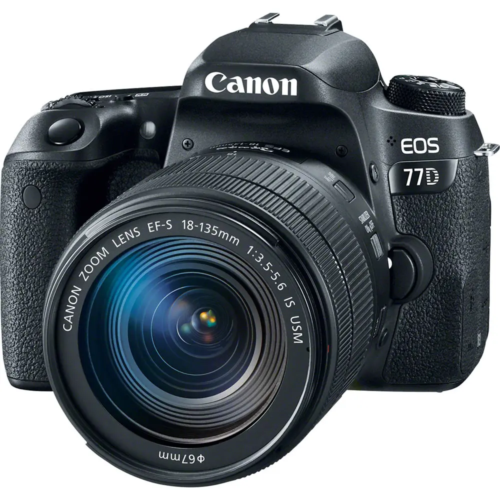 

CANON EOS 77D DSLR Camera KIT EF-S 18-135mm F3.5-5.6 IS USM Lens (NANO), Black