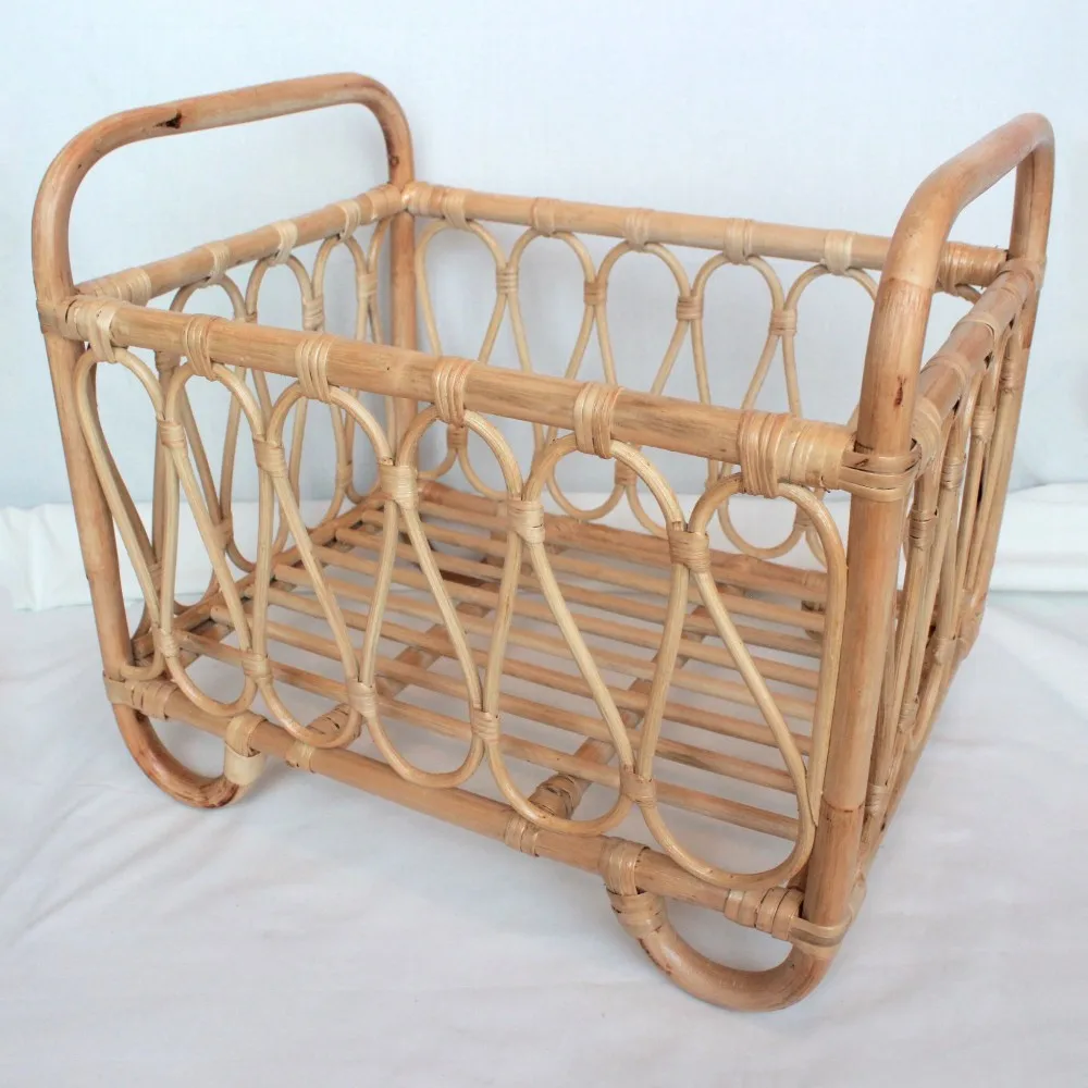 rattan doll cradle