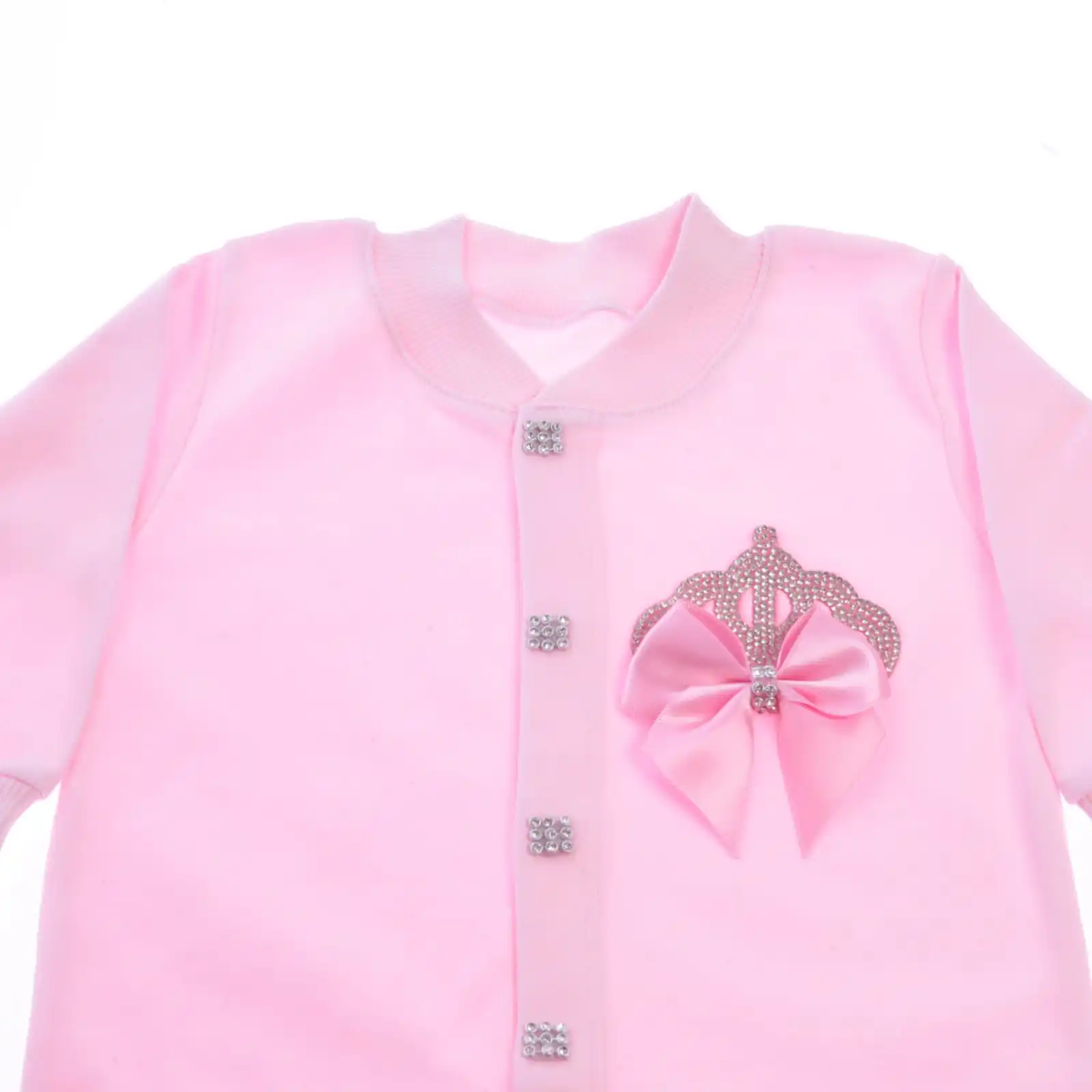 Clothes Kids Bamboo Bubble Wholesale Custom Clothes Knitted Rompers Spring 3 Pieces Pink High