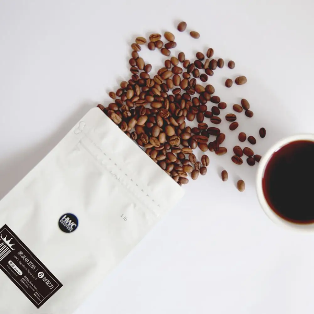 
HWC Signature Blend No. 8 Silvery Cup Roasted Coffee Beans Wholesale 