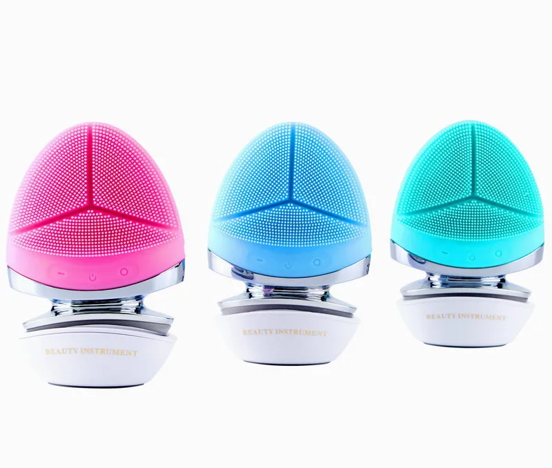 

2020 electric silicone facial cleansing brush instrument for home