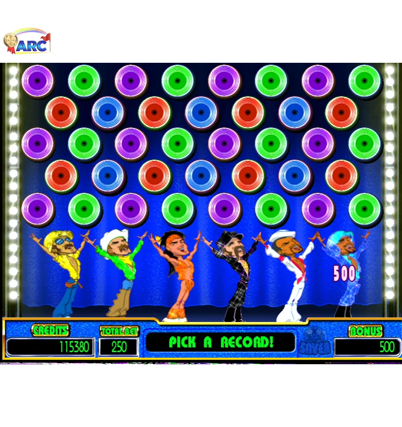 

VILLAGE PEOPLE PARTY Slot machine game machine pcb, making duo slot machine game cabinet for sale