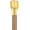 Brass KNOB Head Handle Folding Elderly Wooden Walking Stick Cane | Folding Wooden Walking Stick Cane for old