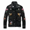 2019 Mens Jacket Slim Nail Denim Jacket Mens Badge Denim Long Sleeve Designer High Quality Jacket