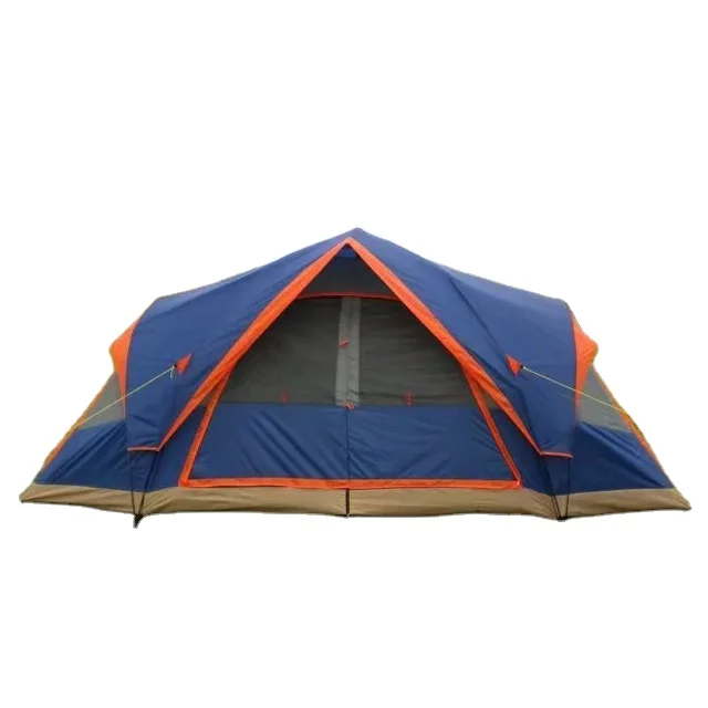 

New Design Custom Outdoor Waterproof Double Large Family Camping Tent, Blue