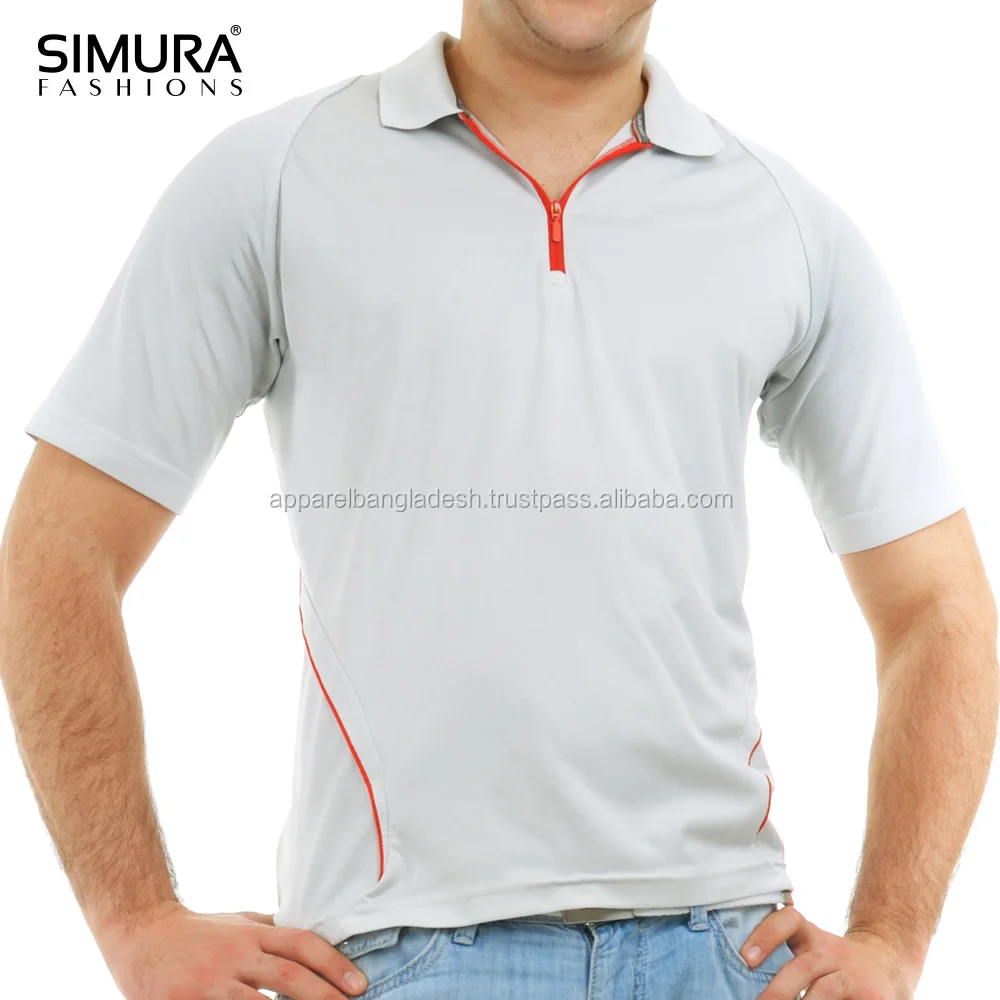 Cotton Polyester Cuff Rib Fabric Polo Shirts Classic Fit Golf Sports Polos Bangladesh