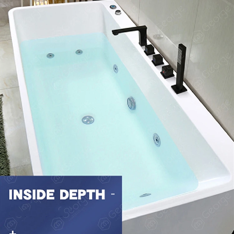 
acrylic corner curve bathtub with whirlpool function massage jacuzzi for bathroom spa bathtub 