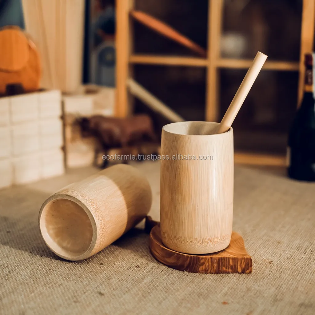 Making Bamboo Cups beautiful environmentally friendly - Bamboo