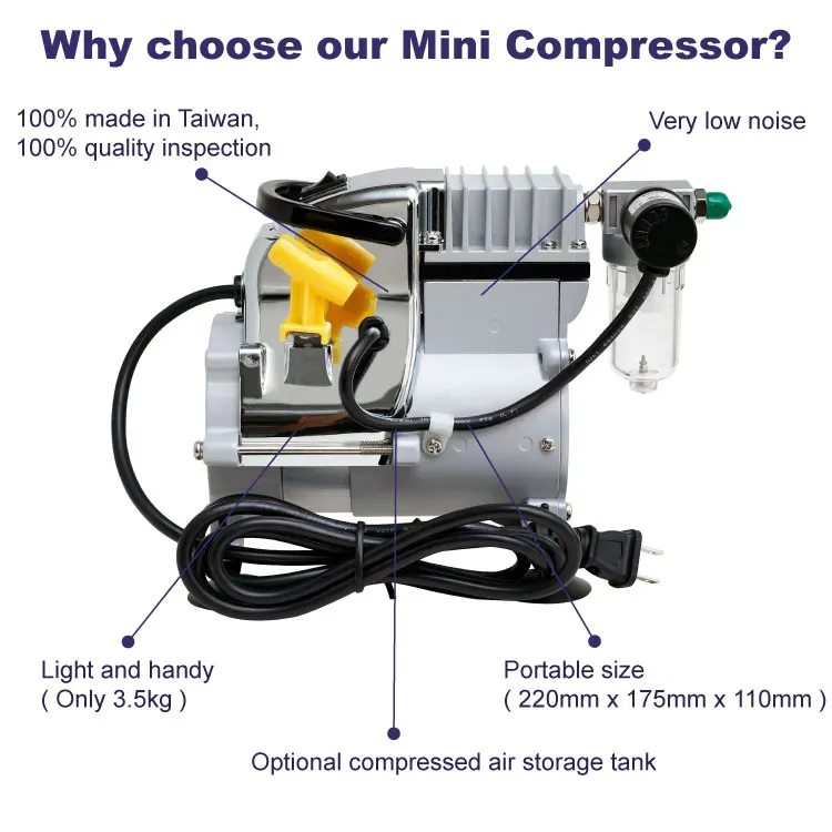 5 Things You Need to Know When Choosing Airbrush Compressor - Prowin Tools