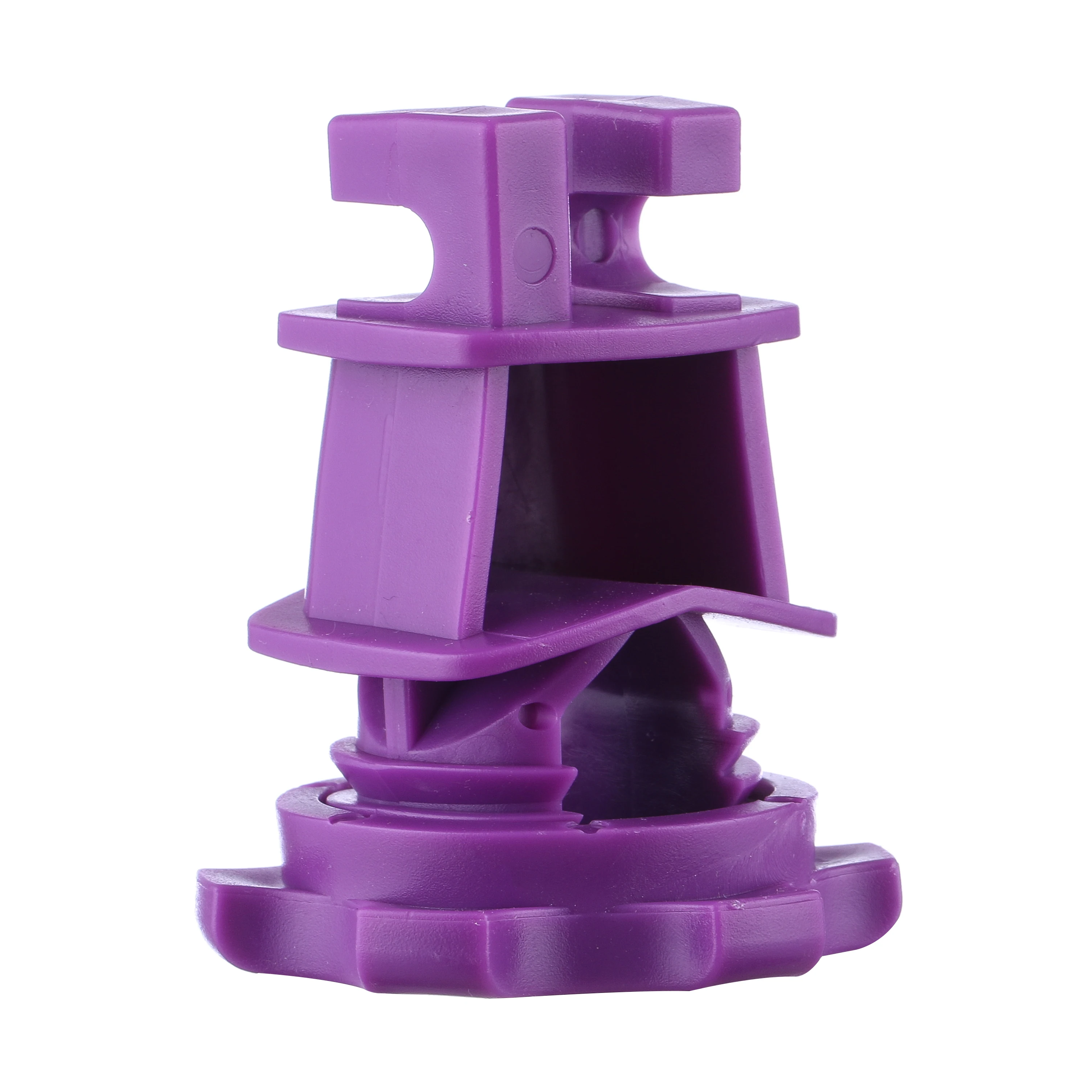 

fence tool for cow screw-on plastic 6 mm round post insulator made from high level resistant plastic for farming electric fence, White or customized