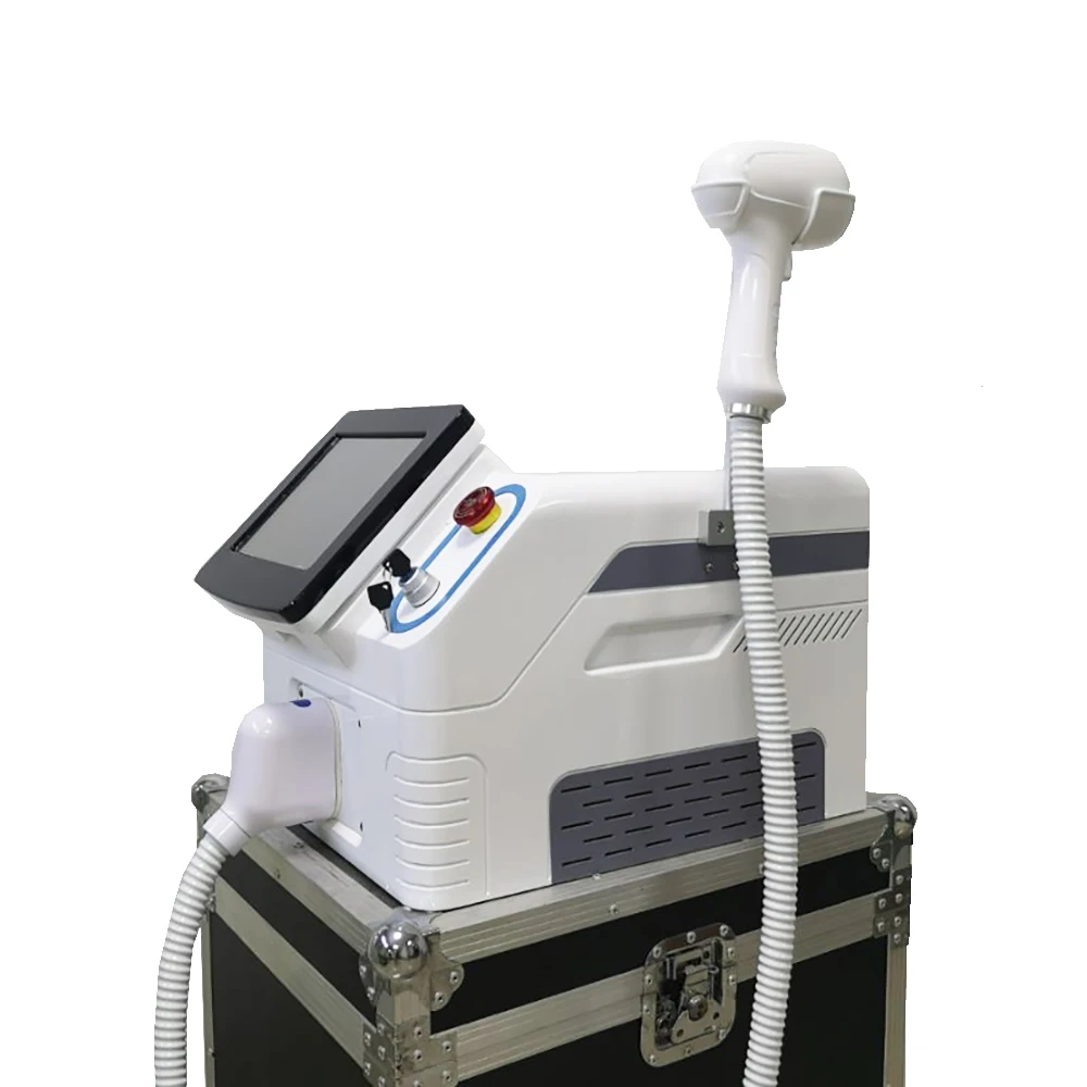 

Commercial use portable diode laser hair removal machine for beauty center, White