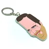 oem design personalized key ring 3D pvc keychain