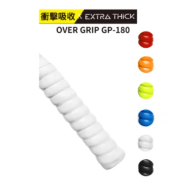 

JNICE GP-180 1.8mm Soft Thick Feel Overgrip, White/black/yellow/red/orange/blue