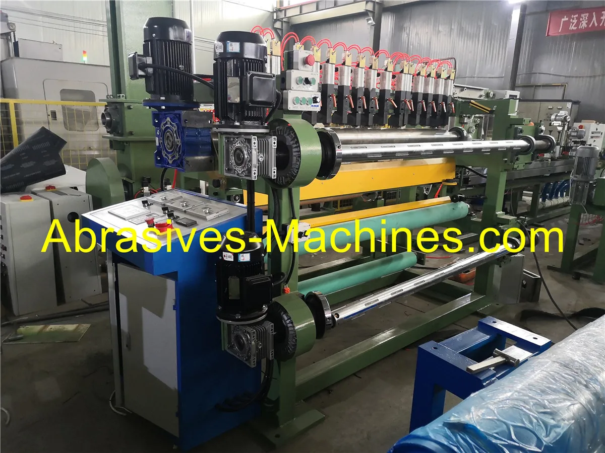 China factory abrasive jumbo roll slitting machine for abrasive belt