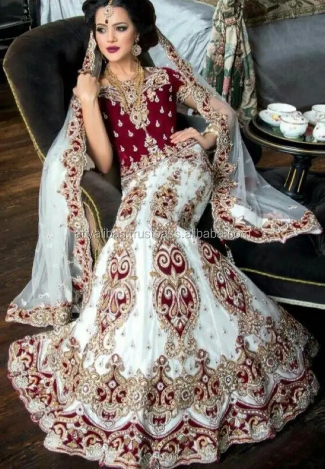 White Net Wedding Lehenga Choli Lhfab50