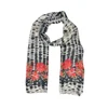 Excellent Quality Bulk Custom Floral Printed Border Indian Women Blended 50% Cashmere 50% Silk Scarf Shawl