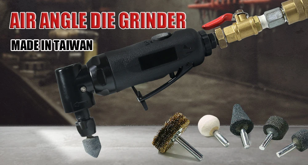 Air Angle Die Grinder Taiwan Made For Finished Polished Pneumatic Tools Variable Speed Control