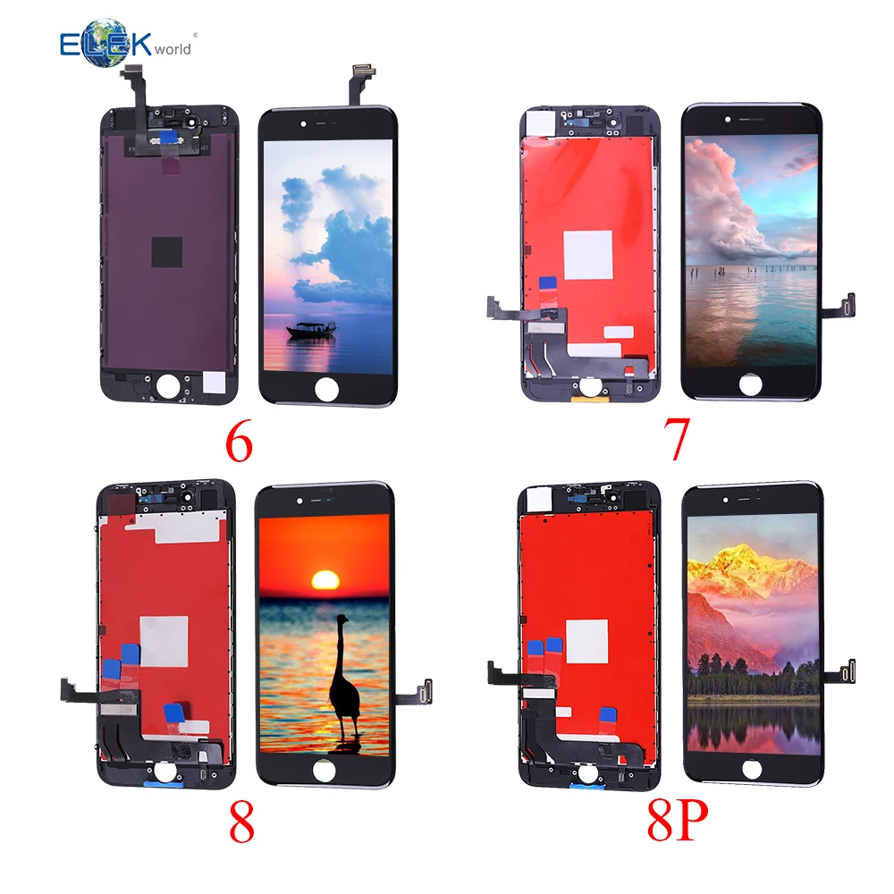 

Wholesale Price LCD for iPhone 6G 6P 6S 6SP 7G 7P 8G 8P For iPhone Screen Mobile Phone Screen, Black white