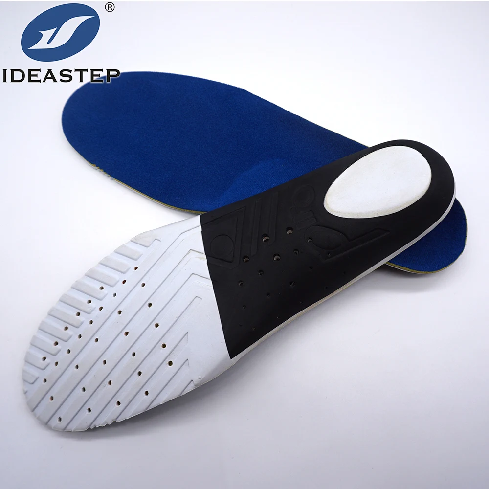 

Ideastep Orthotic Insoles Low Arch Support PP Shell Soft Breathable For Flat Feet PU Foam Pain Relief Shoe Insert, Blue