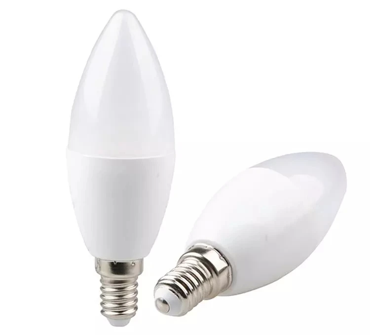 Dimmable Energy Star 2700K Candelabra B22 E14 Warm White LED 8W Frosted Candle Light Bulb