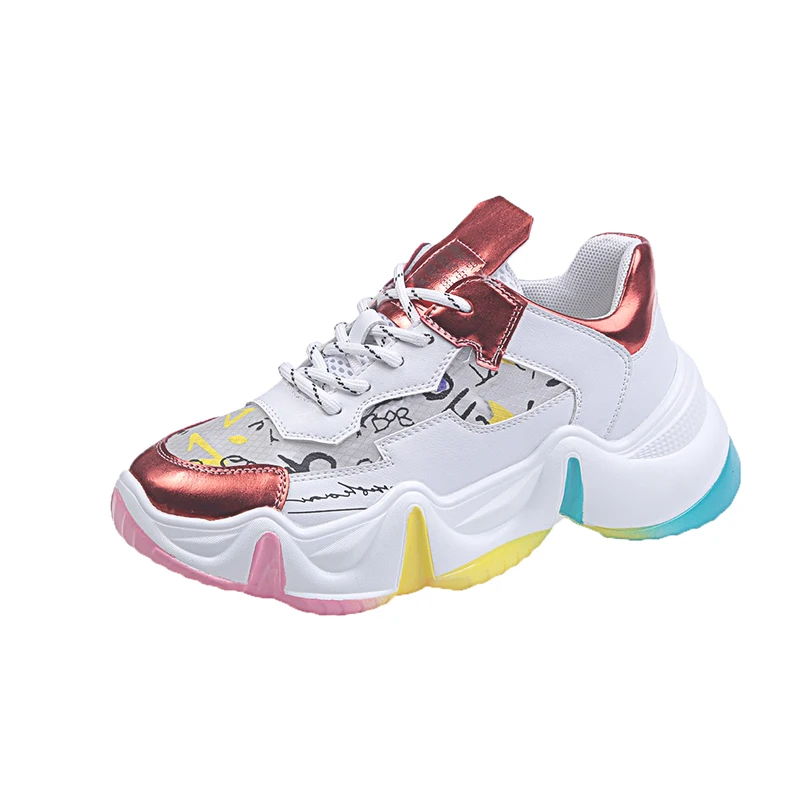 

2020 women colorful fashion style height increasing shoes Women's Sport Shoes, Picture