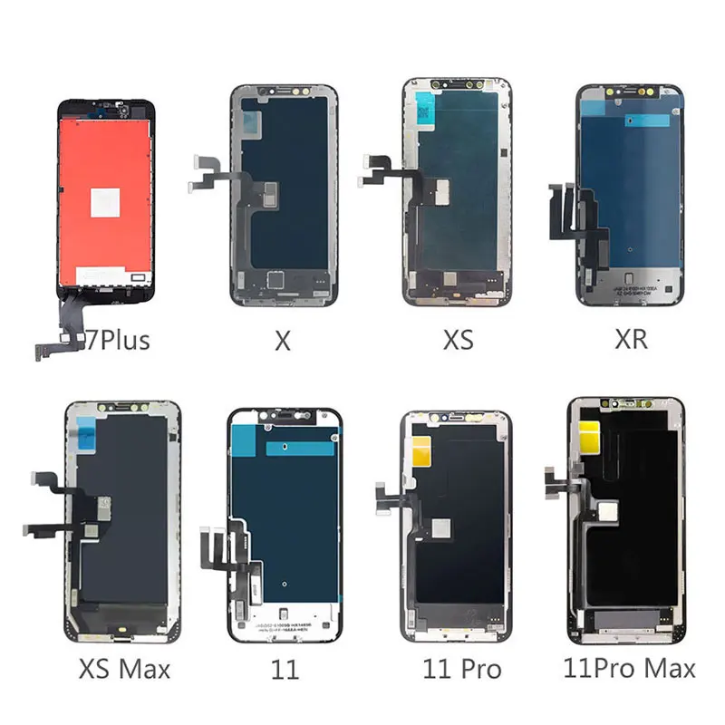 

Factory Price Wholesale Soft Hard Oled Screen For Iphone 7Plus X XS XR 11 11Pro Max Lcd Touch Screen Replacement