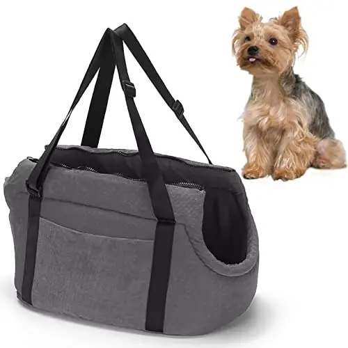 

Adjustable Pet Messenger Bag Travel Pet Sling Shoulder Carrier Outing Carrier Lightweight Foldable Breathable Puppy Travel Bag, Picture