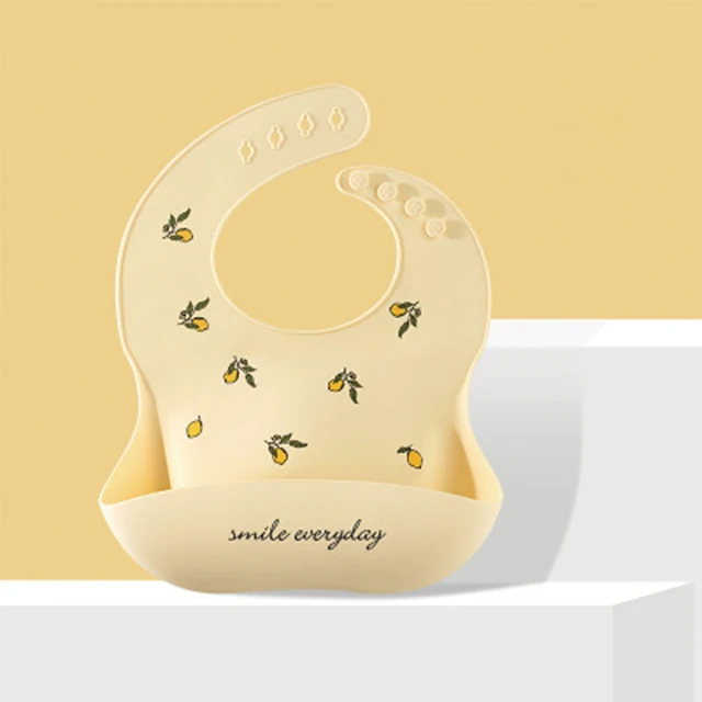 

Silicone Cartoon Print baby bib Baby Feeding Stuff Set Adjustable Children Bib products, silicon baby Waterproof bib