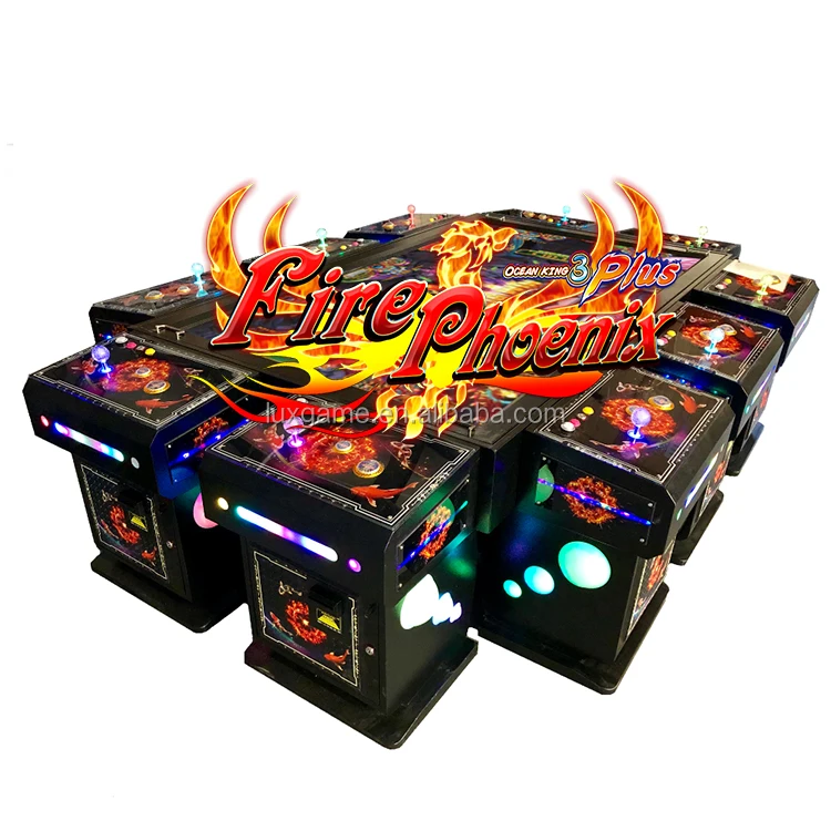 

10 Players Most Popular Fish Hunting Game Machine Gambling OK3 Plus Fire Phoenix, Customize