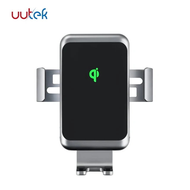 

UUTEK Brand new smart phone holder base automatic induction touch qi wireless 15W charger C18, Black