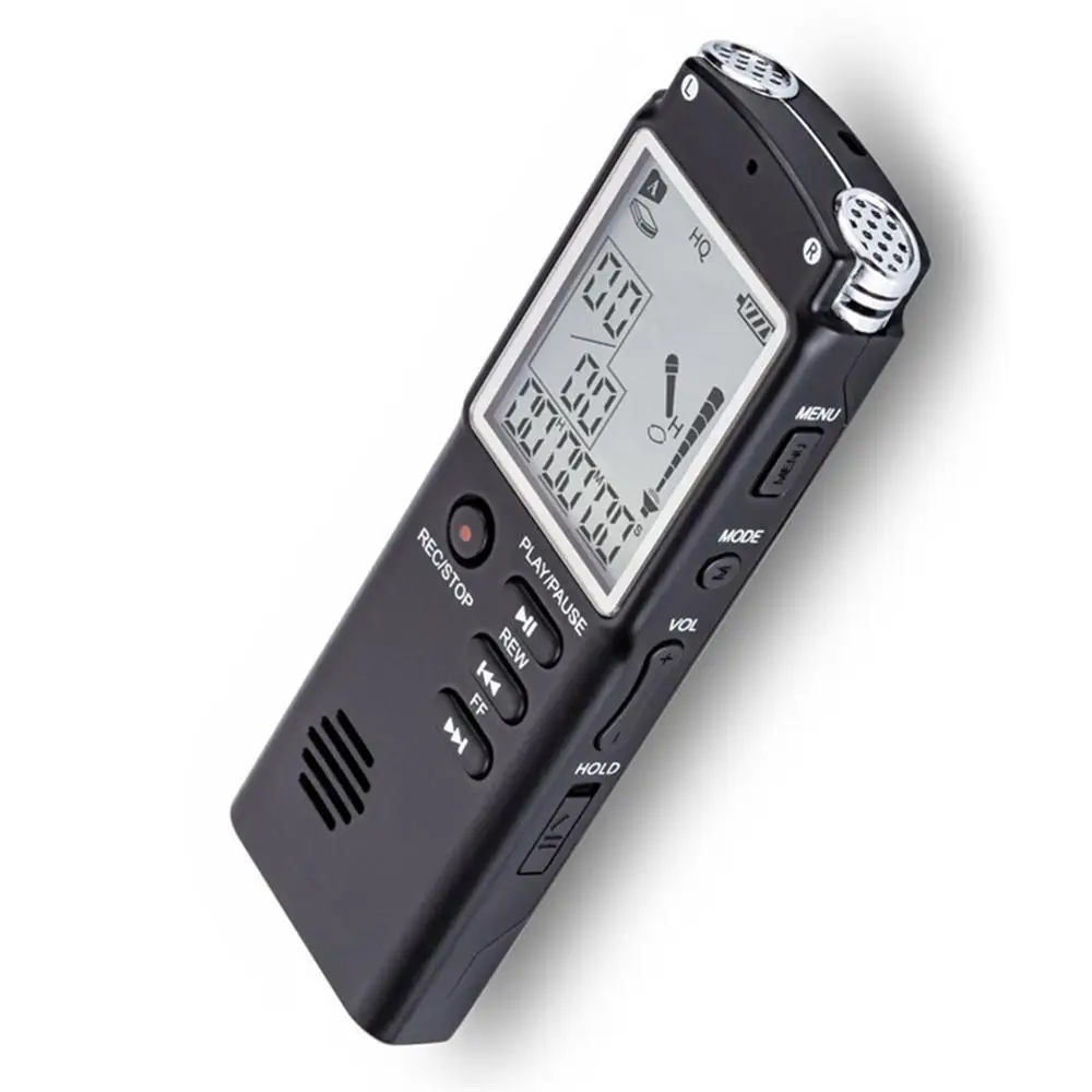 

Mini Dictaphone 8GB Rechargeable Digital Audio Voice Recorder MP3 with Microphone
